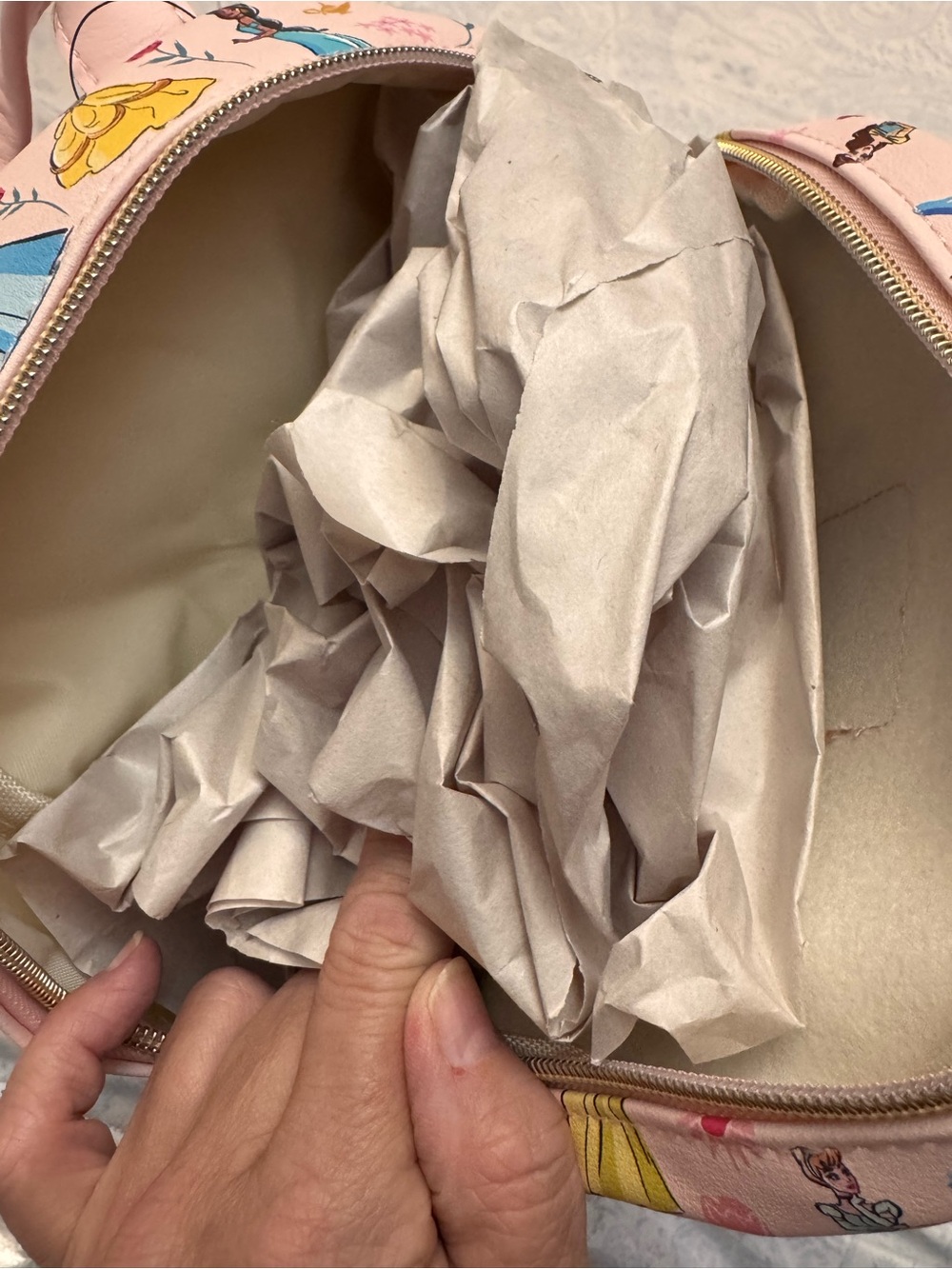 Disney Princess Faux Pebbled Leather Mini Backpack - Picture 7 of 9